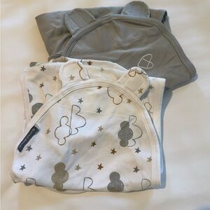 SwaddleMe Cloud and Star Sleep Sacks - Gray and White